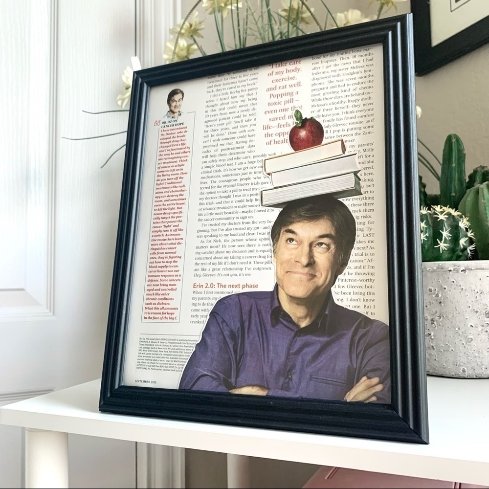 Dr Oz Collage Wall Art Editorial Portrait Print‎ TV Personality Decor